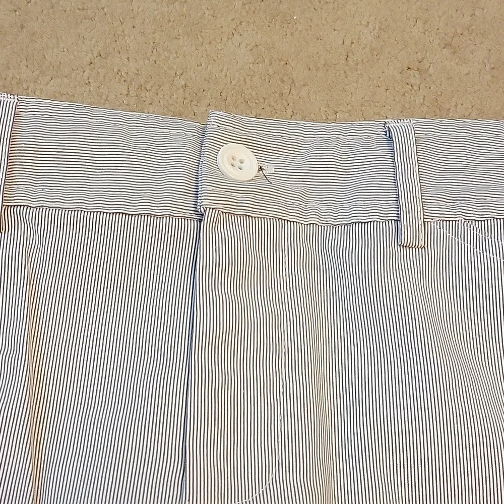 Christopher & Banks Skirt Pin Stripe Gray White Size 4